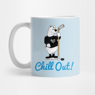 Chill Out! Hockey Polar Bear Mug